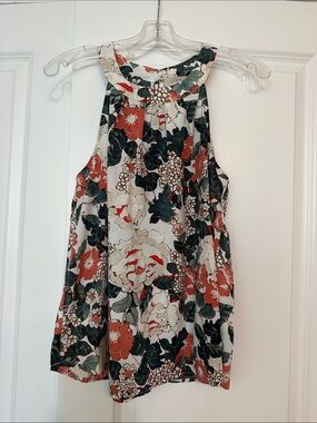 Loft size medium LOFT multicolor floral halter tank top. Excellent Condition.